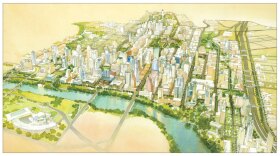 A rendering of downtown Austin's possible future, taken from the Downtown Austin Plan.