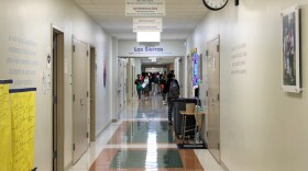 In this file photo, students change classes at a school in New Orleans.