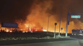 a wildfire