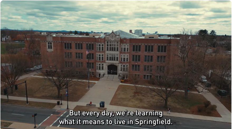 A still from the teen-podcast "On Our Minds,"  from PBS News Student Reporting Labs.  The show explores what’s unique about teen life across the U.S. and this season included at Emergence Academy in Springfield, Massachusetts. 