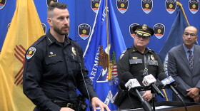 LCPD Chief Jeremy Story speaks during the press conference