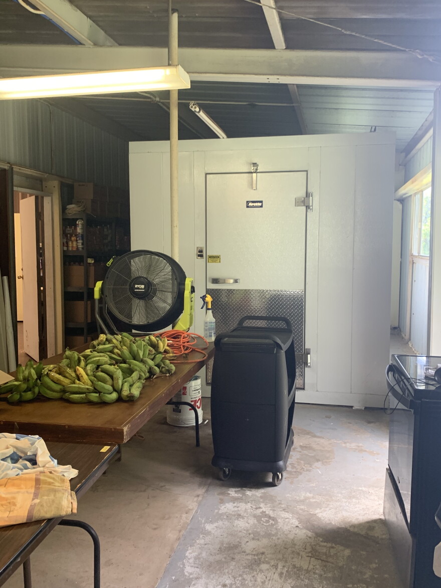 The Nāʻālehu Resilience Hub recently got a walk-in fridge and freezer to help with their meal distribution efforts. Team Leader Marcia Masters wants to allow the community to use the fridge and freezer to make value-added products.