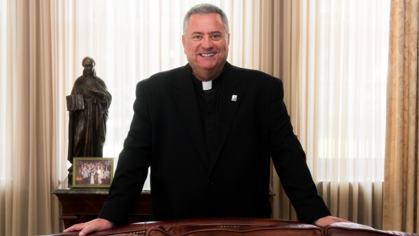 Rev. Joseph G. Marina, president of The University of Scranton, seen in this file photo, recently met Pope Leo XIV as part of the 2026 Association of Jesuit Colleges and Universities Presidents' pilgrimage to Rome.