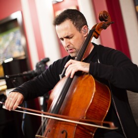 Jacob Szekely in the KNKX Studios