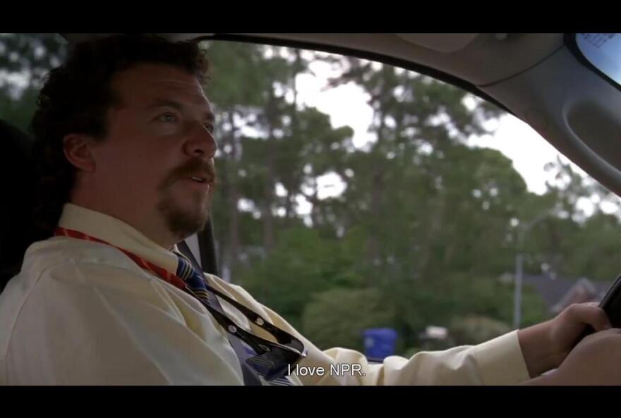 Actor Danny McBride (a.k.a. Kenny Powers) from the fourth season opening scene of HBO's <em>Eastbound & Down</em>.