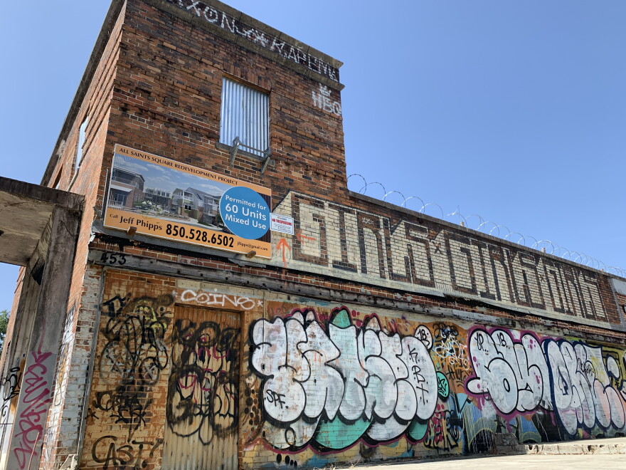 The old Coca-Cola building in the All Saints district.