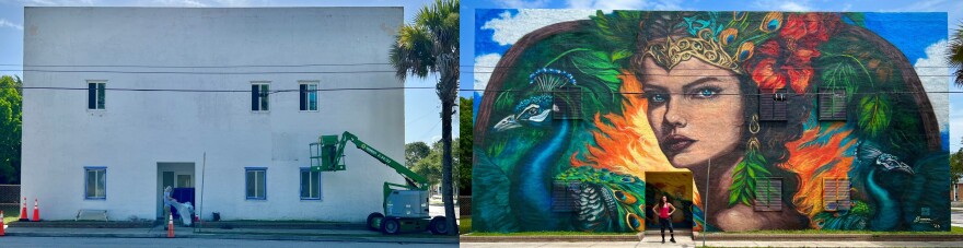 Before and After - mural by Samara Ash