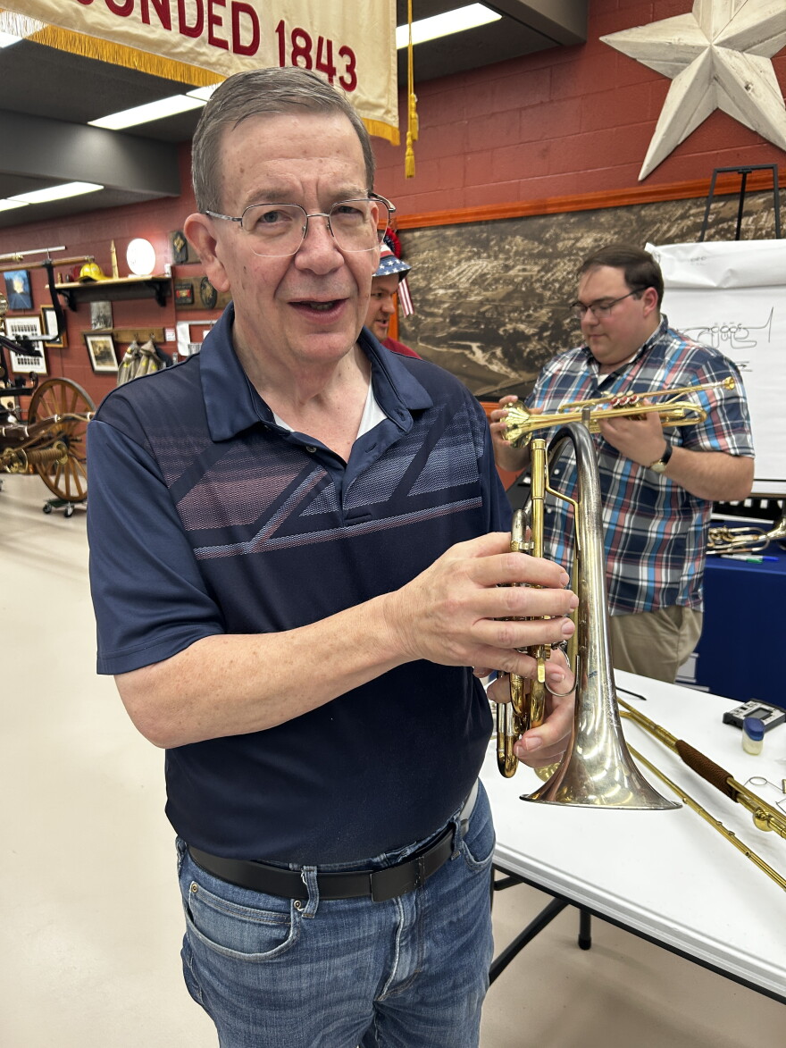 Pictured is High School Band Director Norbert Reynolds