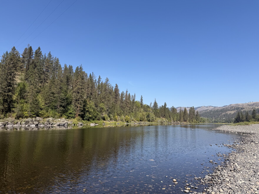 The Clearwater River in Kamiah, Idaho, is seen on the Nez Perce Reservation.