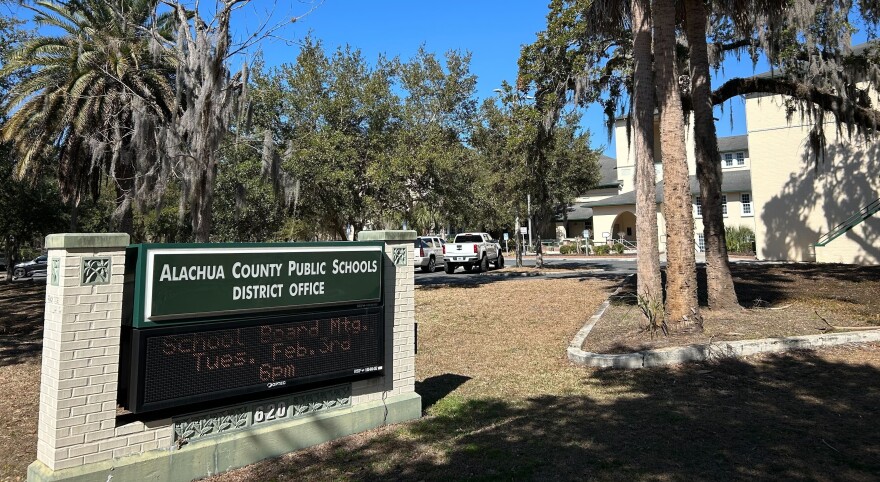 Alachua County Public Schools District headquarters in downtown Gainesville. An amendment to Florida’s constitution regarding religious expression in public schools may be on the ballot in November.