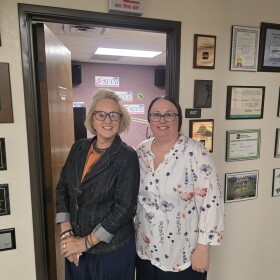 Kathy Suttles and Amanda Purser