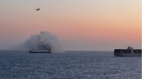 The 600-foot Morning Midas caught fire around June 3 near Adak Island. A United States Coast Guard cutter and aircraft crews responded to the fire, and all of the cargo ship’s crew members were evacuated safely.