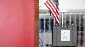 A voting area at West Hartford's Conard High School in 2020. Connecticut's 2020 presidential primary was delayed from April to August because of the COVID-19 pandemic.