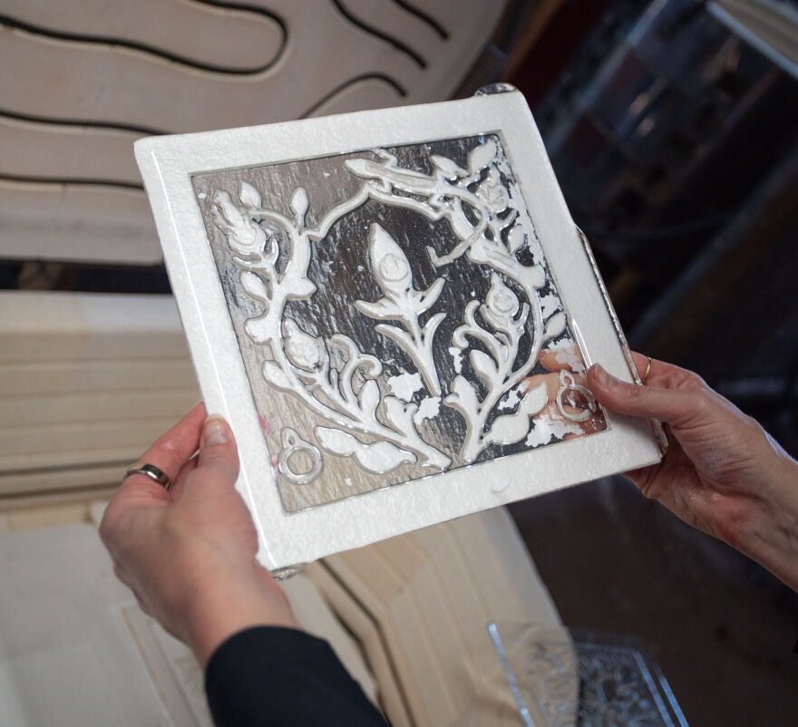 Native plants included in the Garden’s seed bank will serve as inspiration for many of Shapiro's kiln-carved glass tiles.