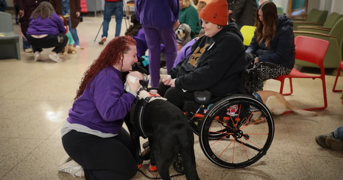 Inside the service dog training program at an Illinois women's prison