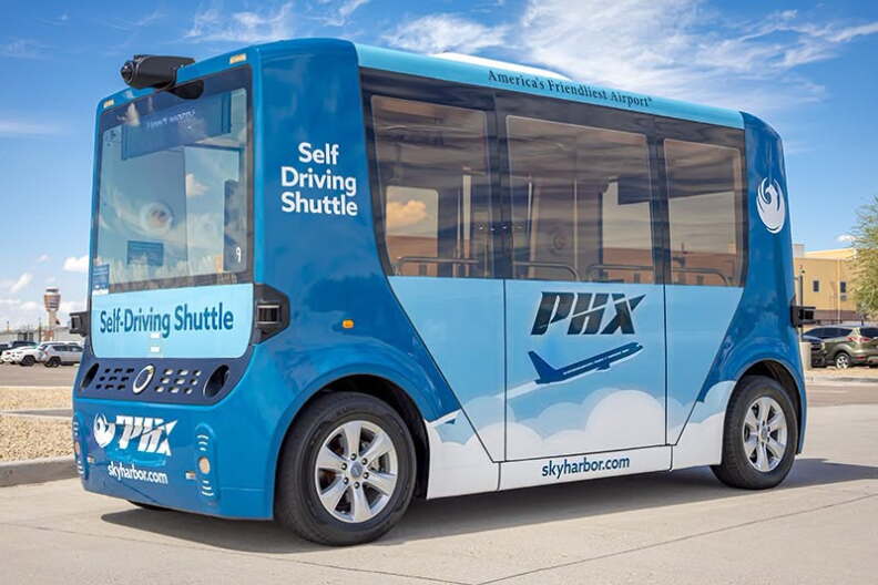 Phoenix Sky Harbor Airport Launches Driverless Shuttle Service