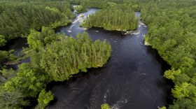 Aerial view of Menominee River 