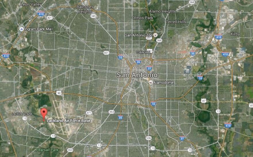 The location of Joint Base San Antonio-Lackland, where law enforcement officials responded to reports of an active shooter.