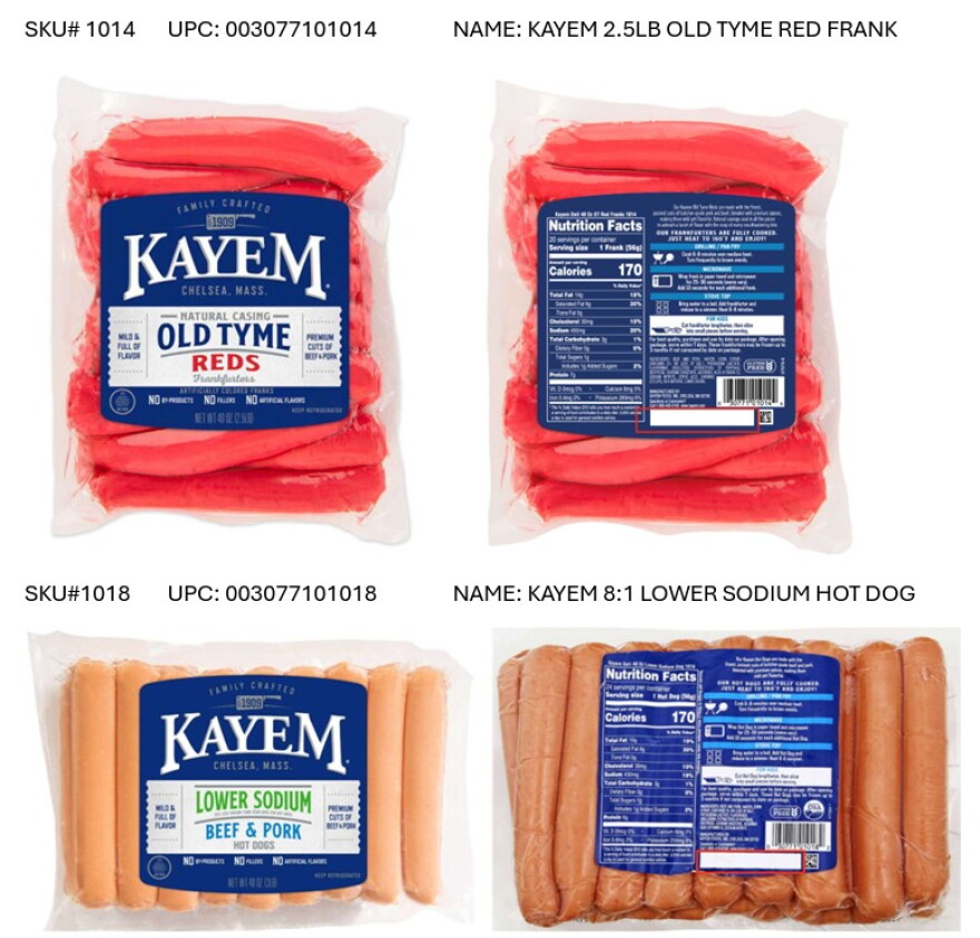 Kayem Foods Inc., a Chelsea, Mass. establishment, is recalling approximately 1,584,361 pounds of ready-to-eat (RTE) meat and poultry products because they may have experienced temperature abuse during storage, the U.S. Department of Agriculture’s Food Safety and Inspection Service (FSIS) announced Saturday.
