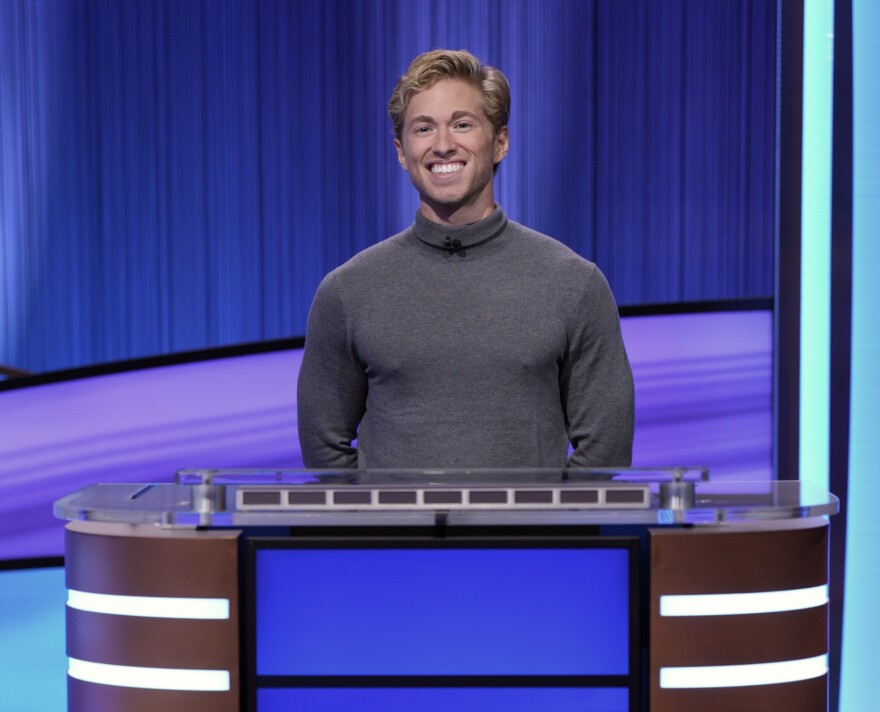 North Carolina-raised and UNC-Chapel Hill graduate Drew Goins on Jeopardy! Second Chance Season 41, which aired Jan. 10, 2025.