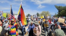 An estimated 50,000 people turned out for the third No Kings march in Albuquerque on Saturday.
