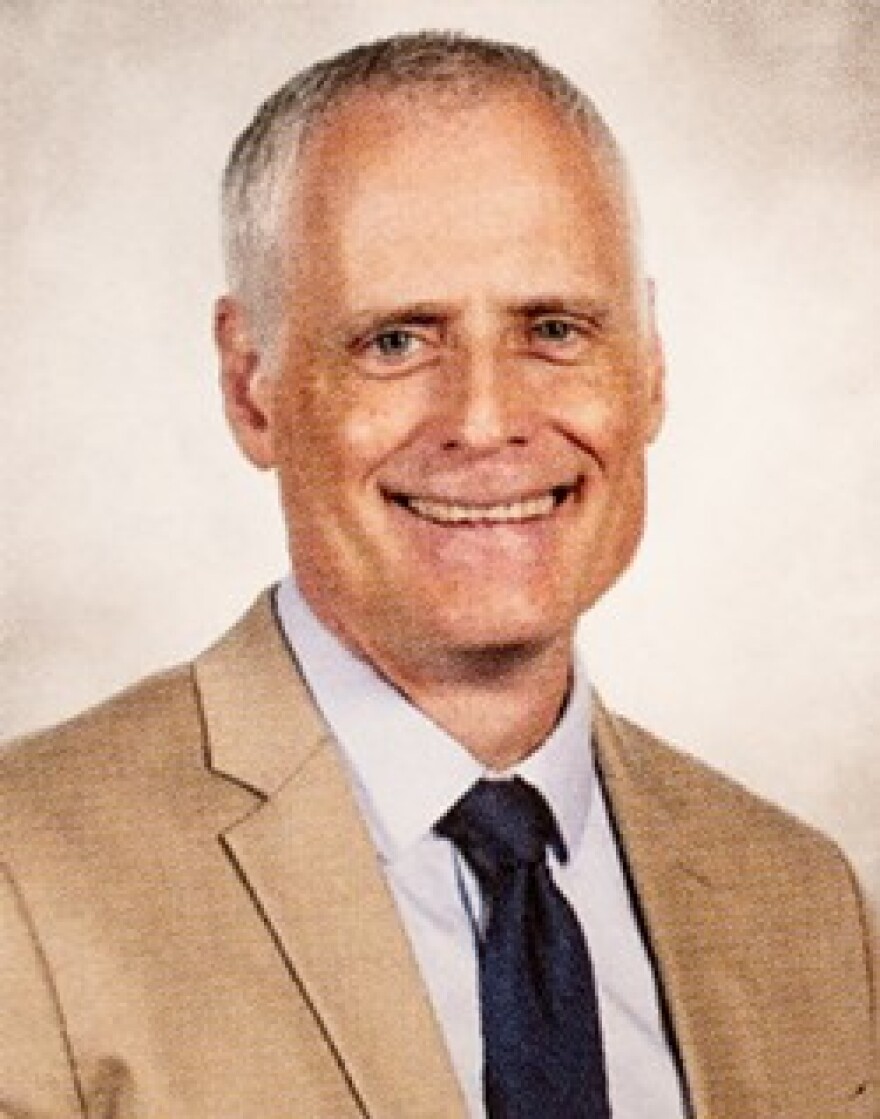 Principal Martin Kilbridge pictured in an Our Lady of Mercy yearbook. He left the school at the end of the academic year.