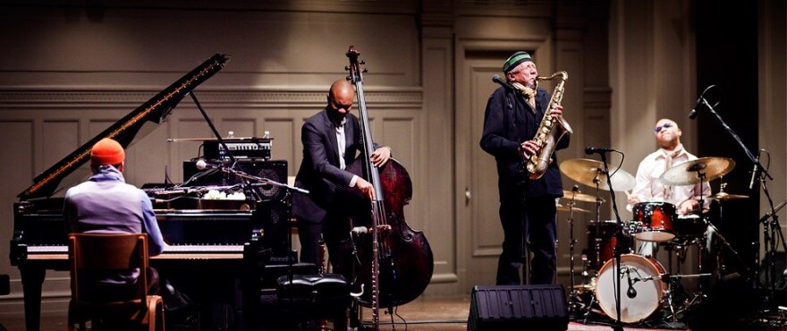 From left: Jason Moran, Reuben Rogers, Charles Lloyd, Eric Harland