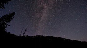 The night sky.