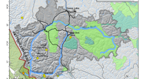 Illustration detailing the Stikine River layout.