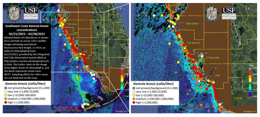  Map of red tide