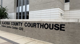 About 50 area residents attended a Coffee With the Court session at the Alachua County Courthouse on the process of criminal sentencing on Wednesday, Oct. 7, 2026. (Ethan Pettus/WUFT News)