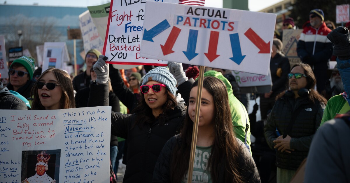 War and ICE: Anchorage No Kings protesters are fed up