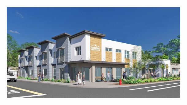 A rendering of the Parkview Haven apartment project.