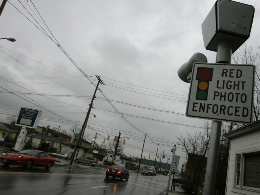 A red-light camera in Columbus, Ohio.
