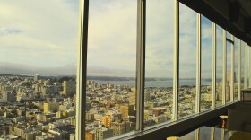 atop the Hilton at Cityscape bar--definitely a room with a view