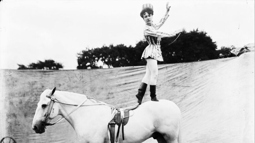Equestrian performer, circa 1903
