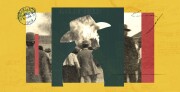 Photos and maps of Goldfield, Nevada spread around a yellow canvas.