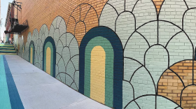A mural painted in Jasper as part of a 2022 ServeDesign team project.