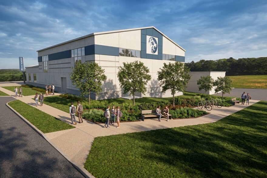 A rendering of the proposed extracurricular annex at Bartlesville High School.