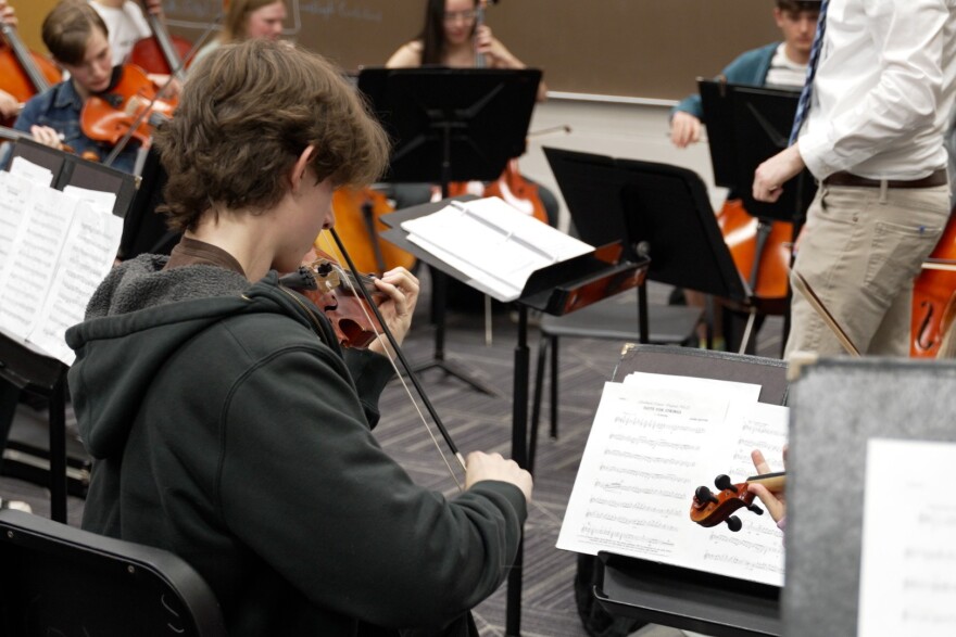 Jonathan Massey, a violinist at Bloomington High School South, said his favorite piece that they performed at the Festivals of Music was "The Death of Ase" from Edvard Grieg.