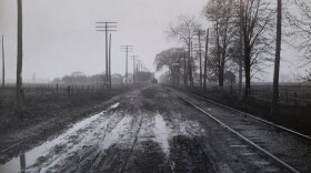 A muddy Michigan Avenue, April 22, 1910