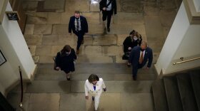 In this file photo, Speaker of the House Nancy Pelosi (D-CA) arrives at the U.S. Capitol on March 10, 2021, in Washington, D.C. (Drew Angerer/Getty Images)