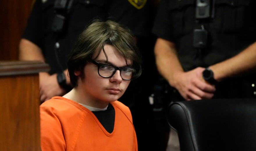 Ethan Crumbley at sentencing hearing July 27, 2023