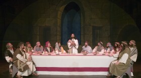 The Last Supper, a scene from "American Passion Play." The production's final season opens Saturday at the Bloomington Center for the Performing Arts, concluding its 100-year history.