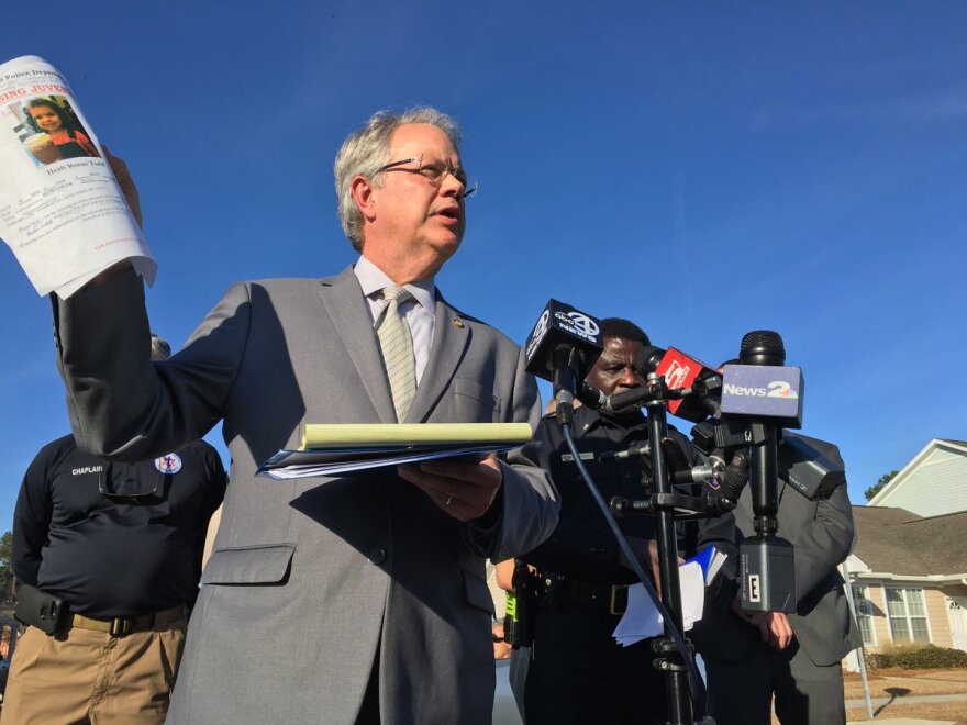 Charleston Mayor John Tecklenburg holds a press conference in the search for Heidi Tod