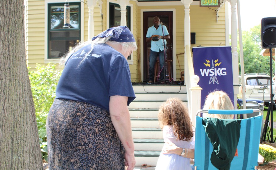 WSKG hosted its very own porch at this year's festival, featuring a performance by Samite. 