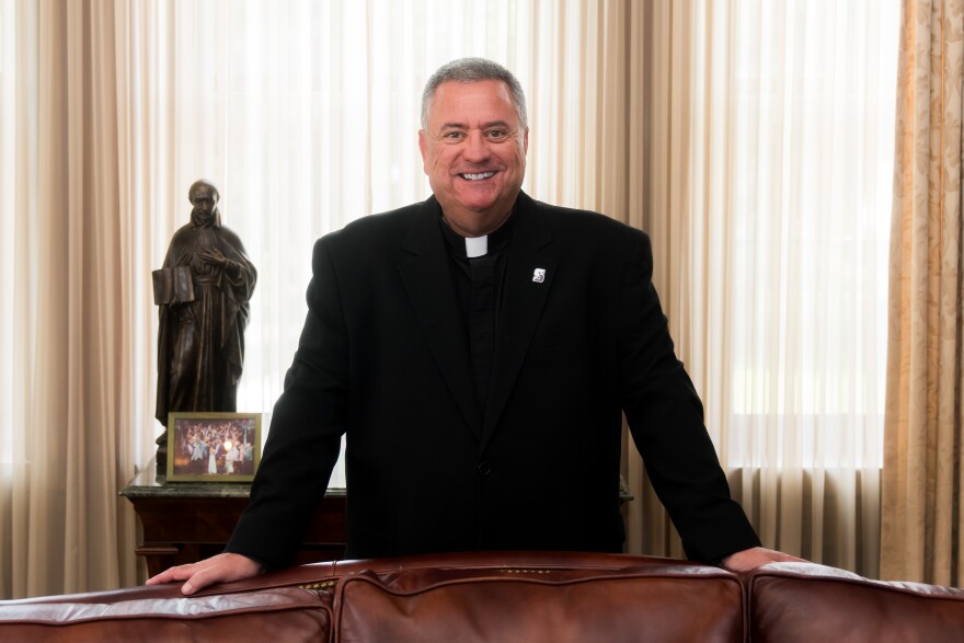 Rev. Joseph G. Marina, president of The University of Scranton, seen in this file photo, recently met Pope Leo XIV as part of the 2026 Association of Jesuit Colleges and Universities Presidents' pilgrimage to Rome.