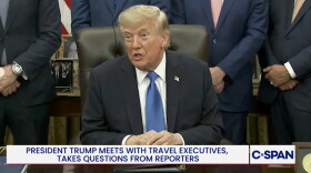 President Trump lauded one Alaska candidate named Dan Sullivan and disparaged the other while speaking to reporters at the White House on ept. 2, 2026.