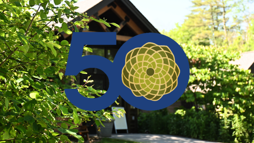 Shaver's Creek's 50th anniversary celebration emblem.
