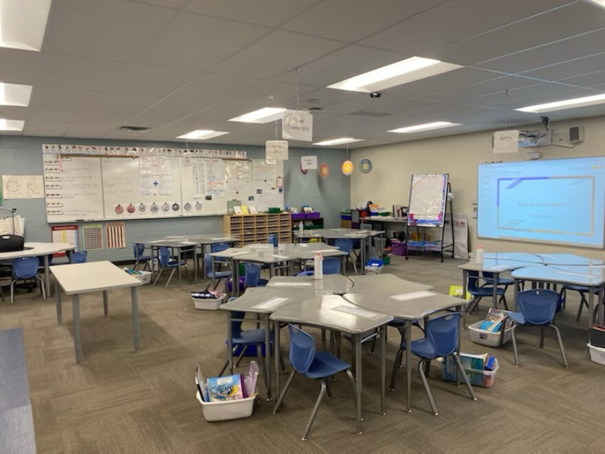Jennifer Hughes' second-grade classroom at Butler Elementary School in Fort Lupton.